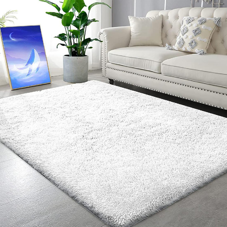 Mercer41 Doanld Faux Fur Solid Color Rug Wayfair